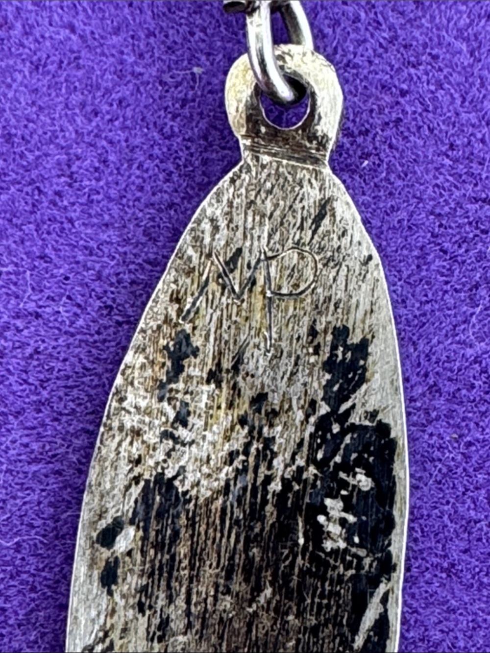 💛 Vintage Sterling Silver Native American Feather Drop Earrings | Mike Platero - Picture 5 of 7